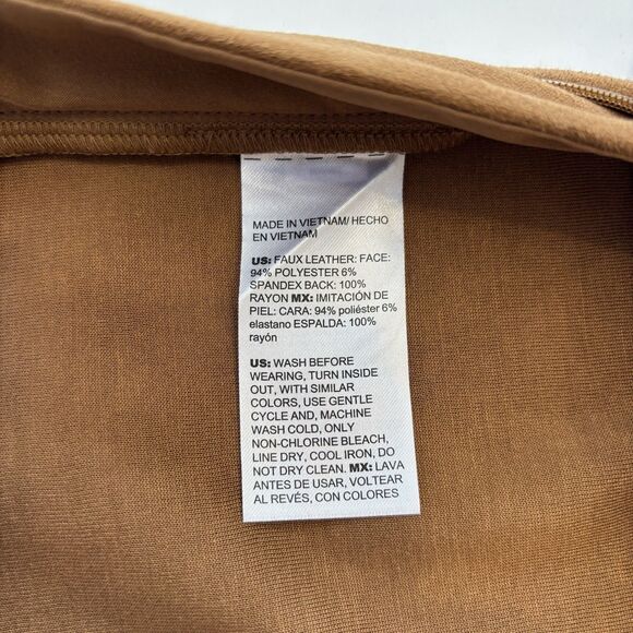 Chico’s Faux Suede Juliet Slim Ankle Pants Burnt Sienna Classic Boho Chic Slim - Picture 8 of 10